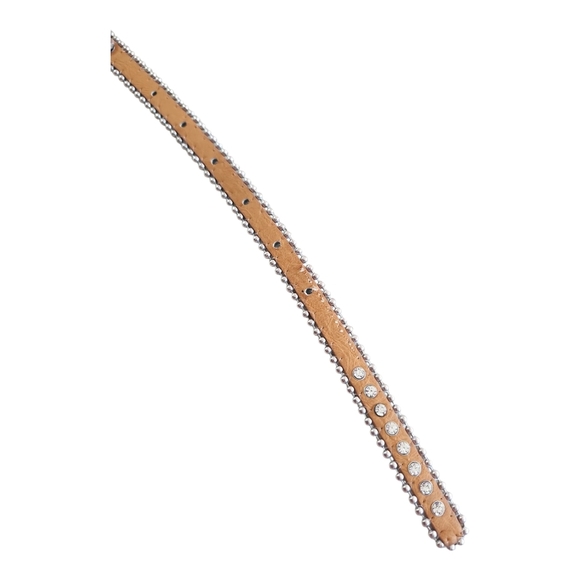 MMS Design Studio Crystal Rhinestone Studded Western Belt - Size Small - Picture 9 of 12
